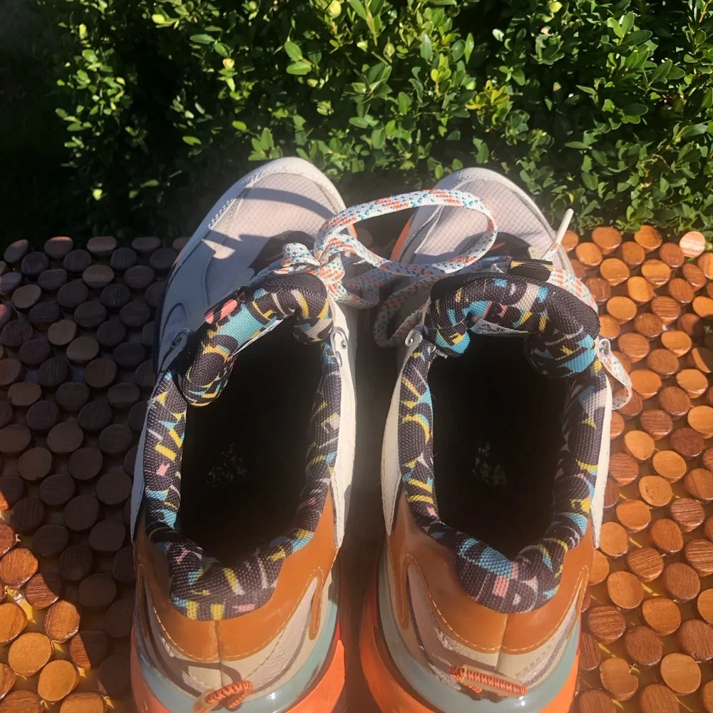 Puma R/S-Fast Men’s Beige Orange Blue Multi-Accent Sneakers Size 10.5